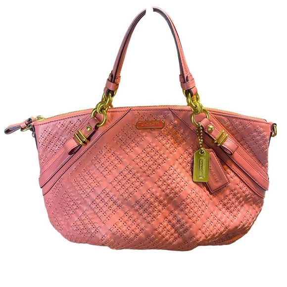 Coach Handbags - COACH Madison Sophia, Mauve Pink 100% LEATHER with GOLD hardware designer Purse
